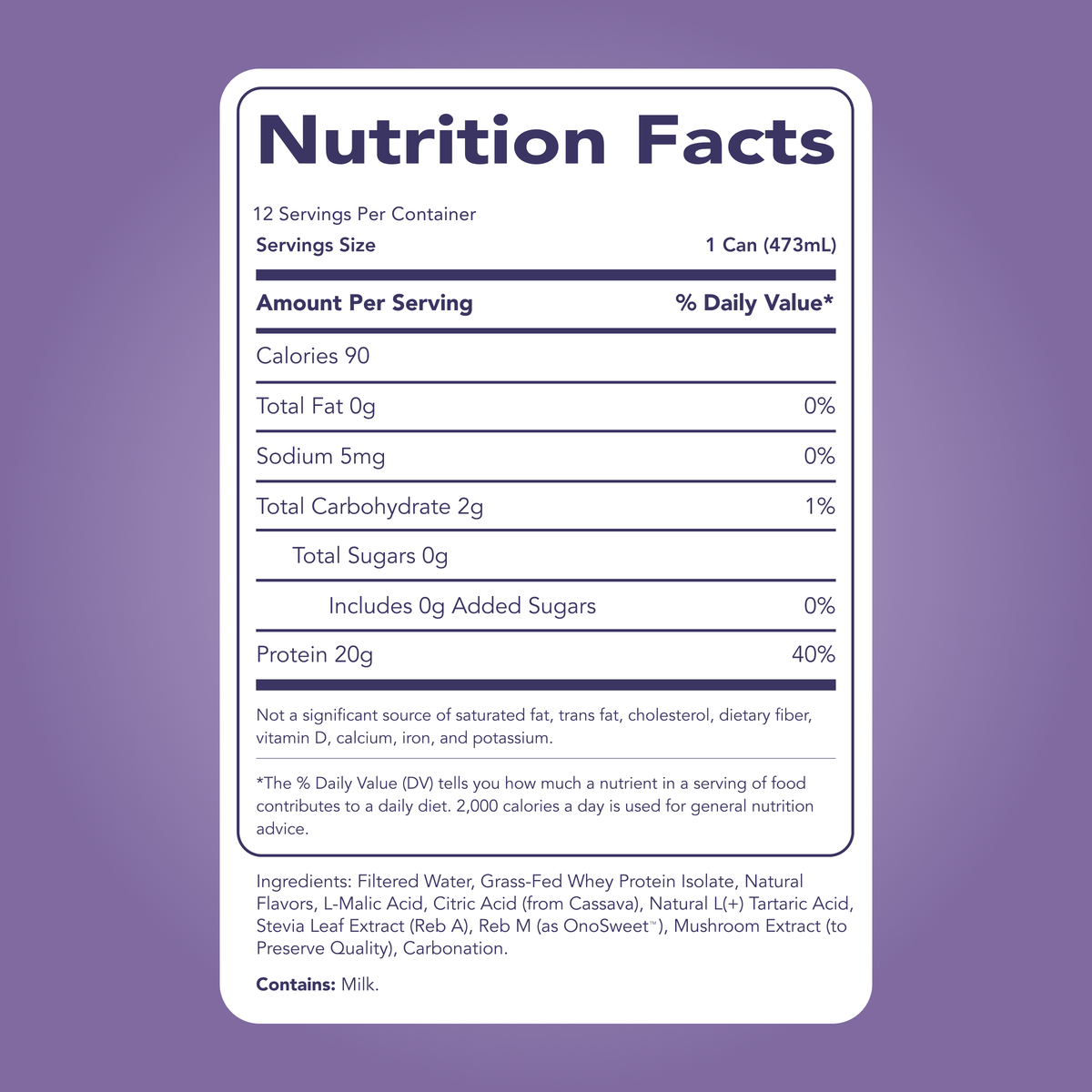 Clear Protein Water: Blackberry Vanilla (16 Oz. | 12 Pack)